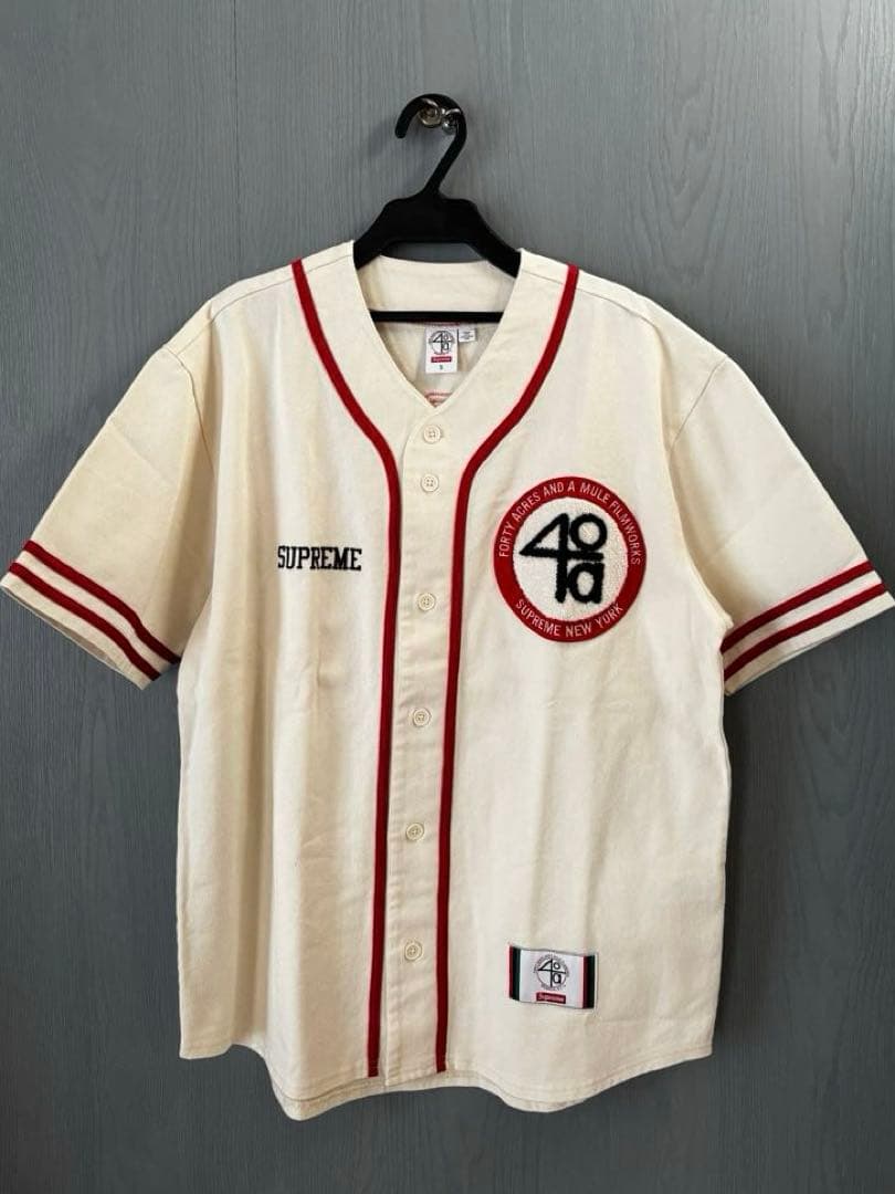 Supreme x 40 Acres Twill Baseball Jersey - メルカリ
