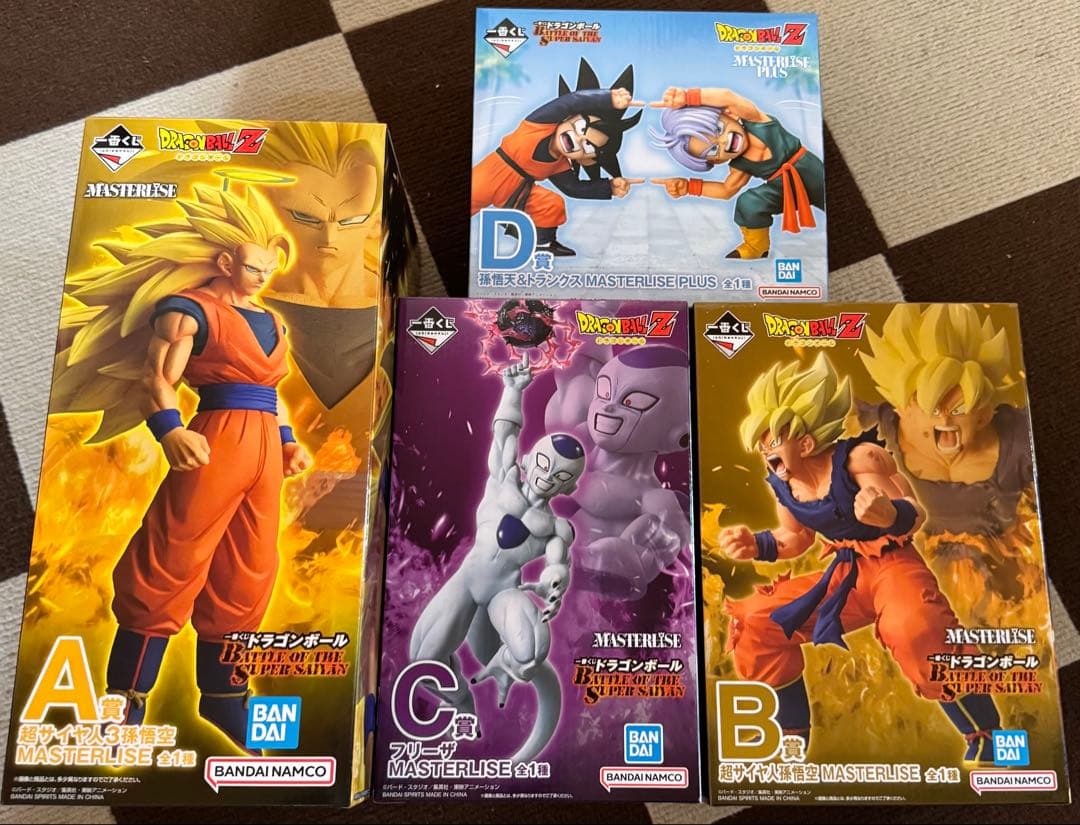 新品未開封　ドラゴンボール 一番くじ　フィギュア4セット　A賞　B賞　C賞　D賞