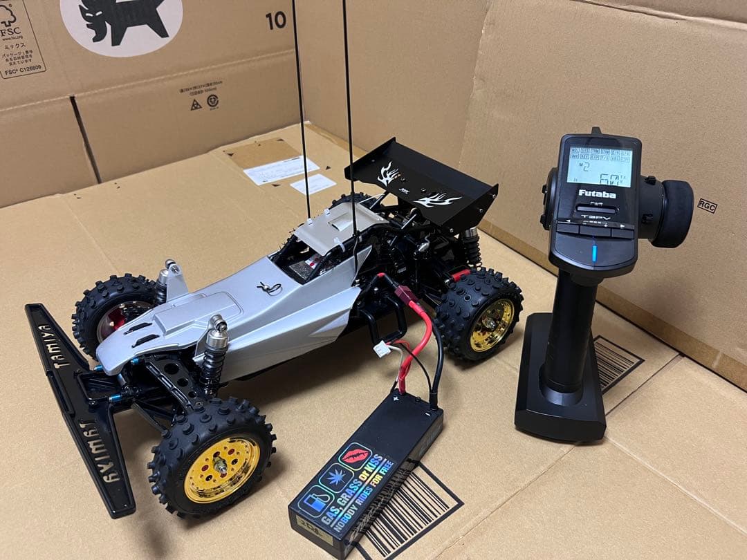 タミヤ スーパーホットショット カスタム メカ付き プロポ受信機なし