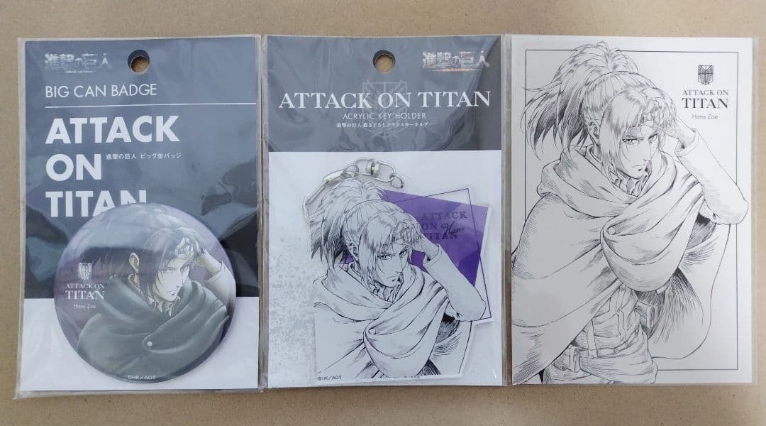進撃の巨人 WIT STUDIO ハンジ 3点セット TVアニメ『進撃の巨人』WIT STUDIOが送る新作グッズ ≪Visual Art