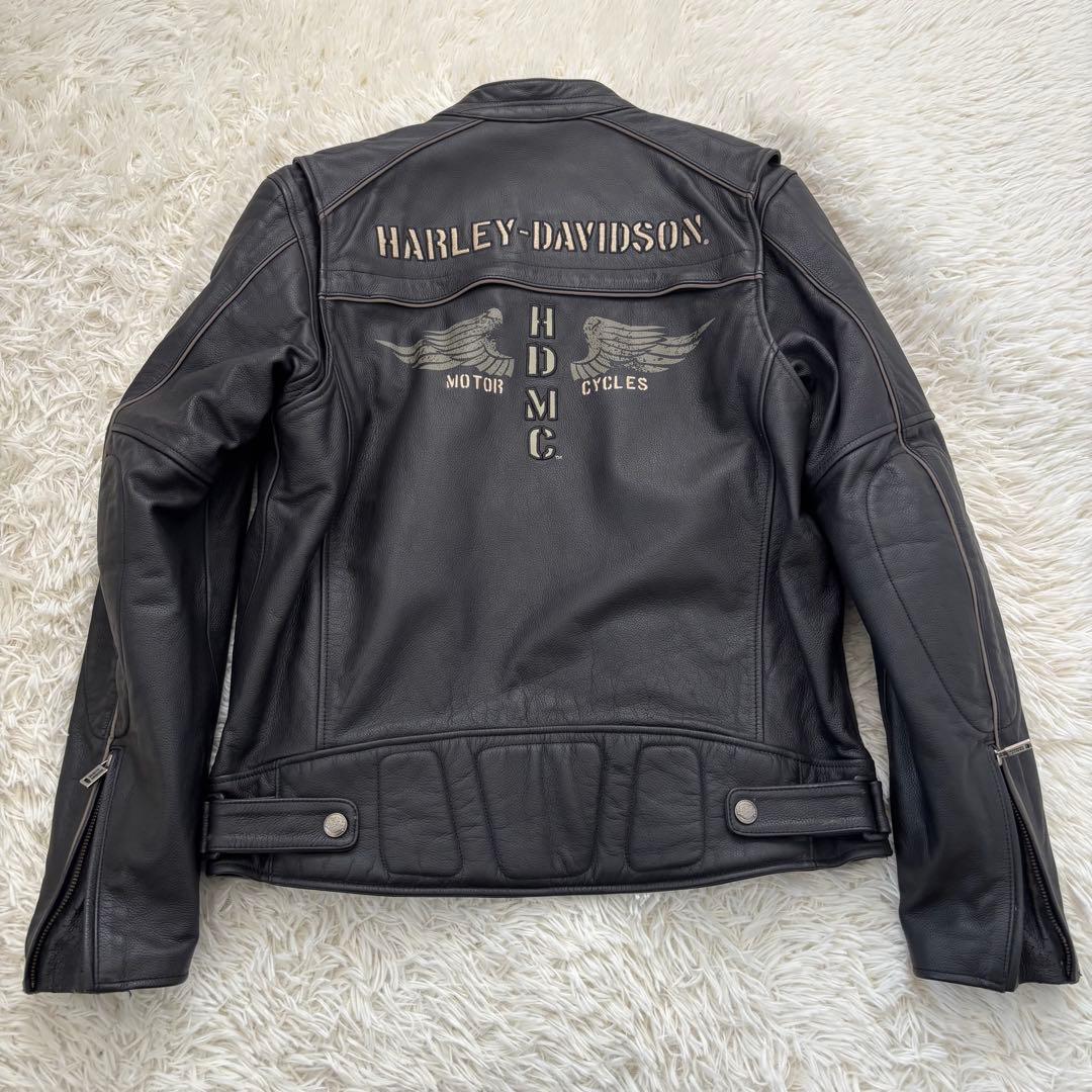 ハーレーダビッドソン　2way シングルライダース レザージャケット ブラック