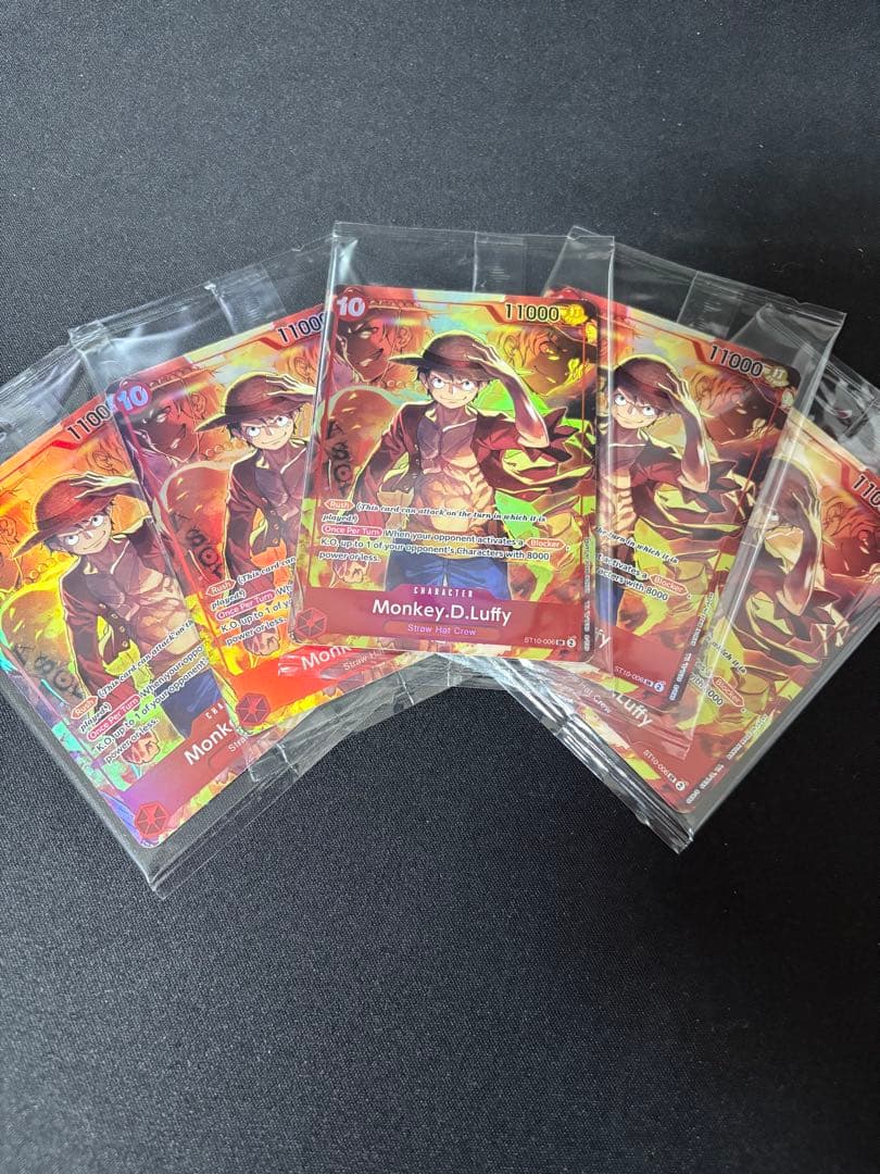 モンキー・D・ルフィ　海外版　トレジャーブースターセット　プロモ　未開封 5枚