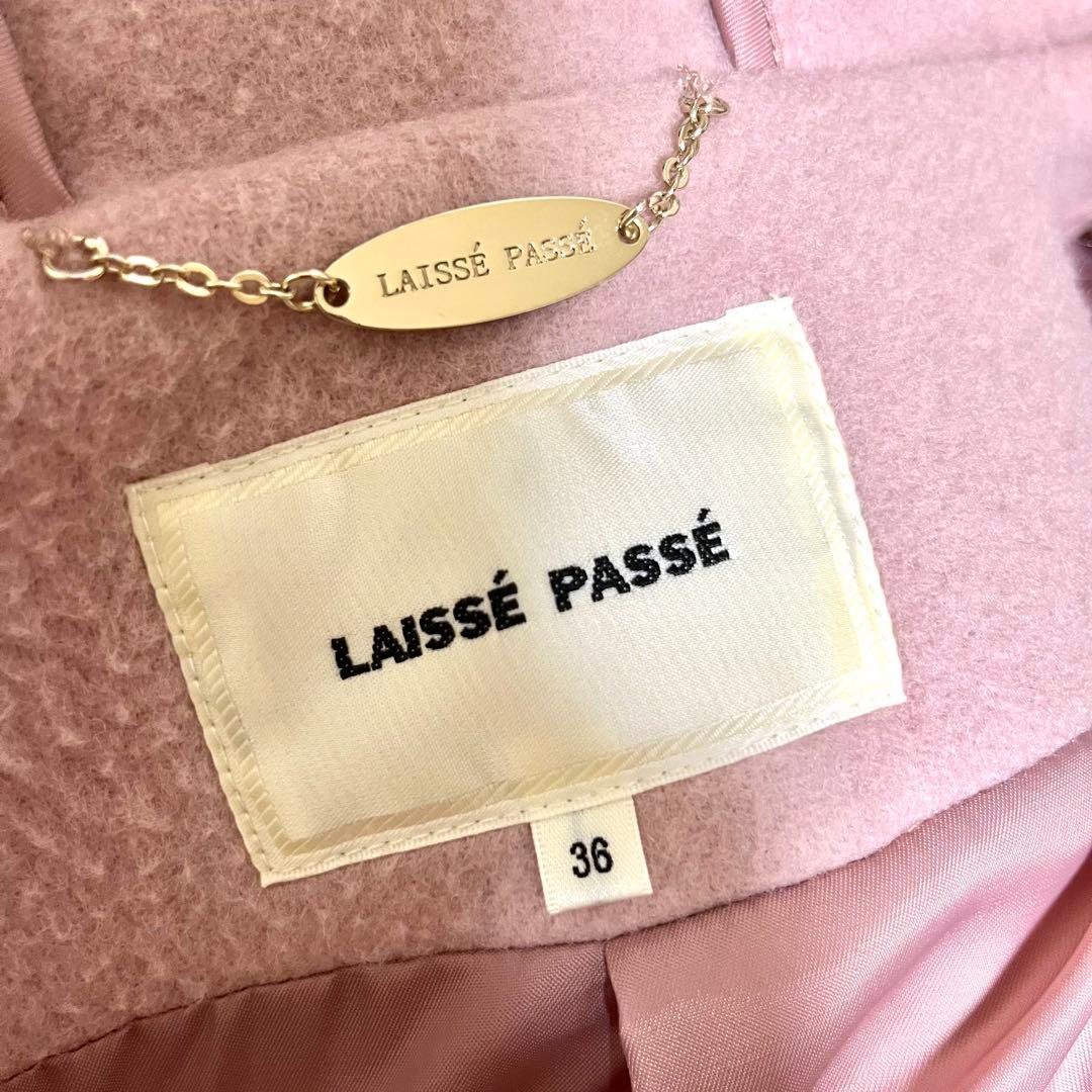 値下げ中】レッセパッセ ダッフルコート ピンク - メルカリ