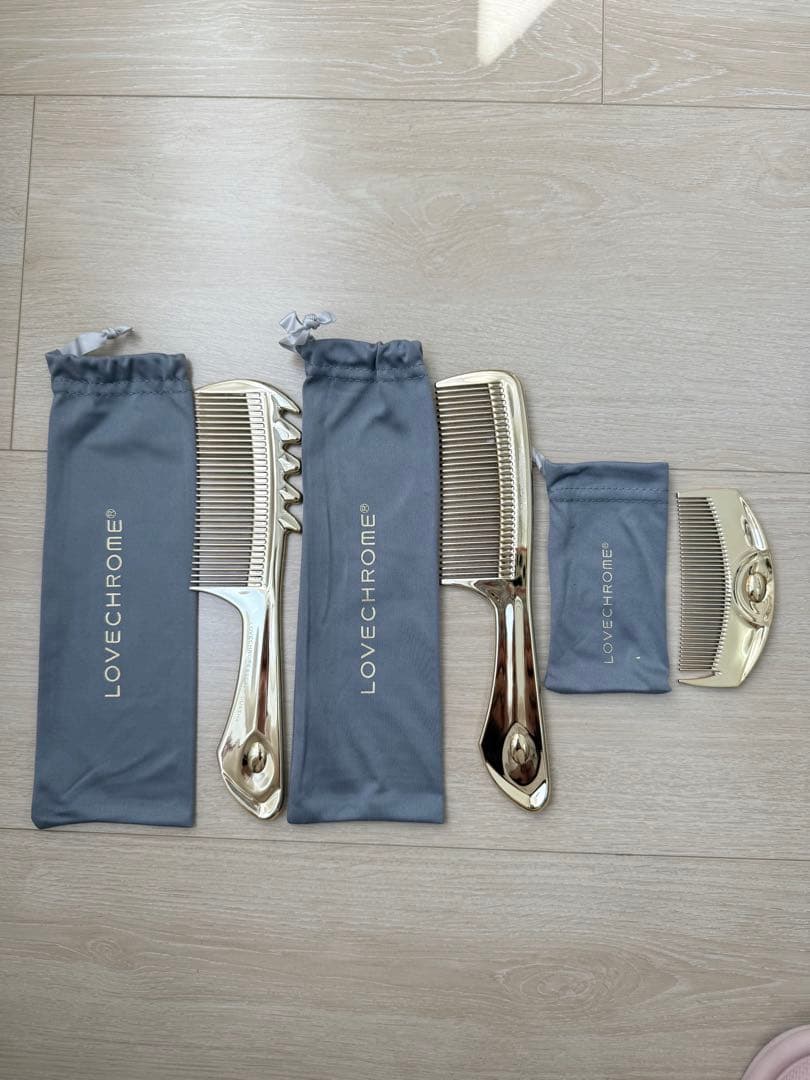LOVECHROME コーム 3本セット ゴールド