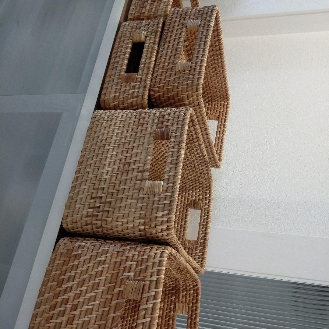 ニトリ 天然素材の収納バスケットセット