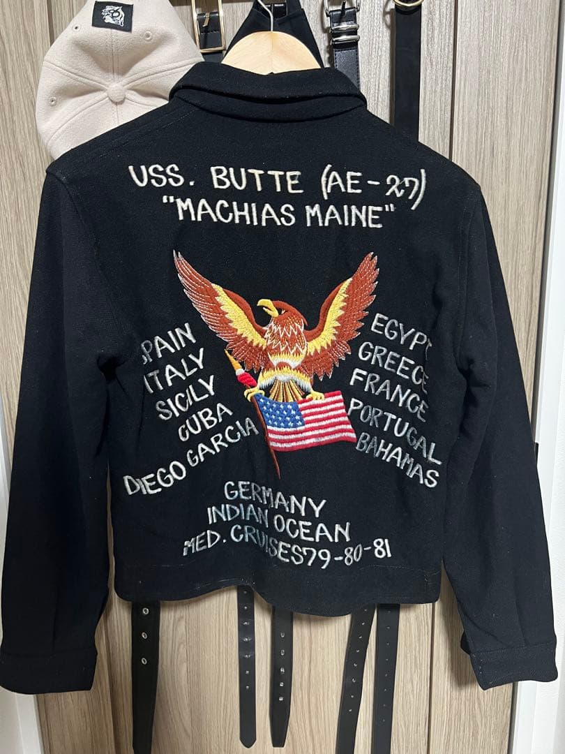 80s VINTAGE TOUR JACKET ツアージャケット　アルミジッパー