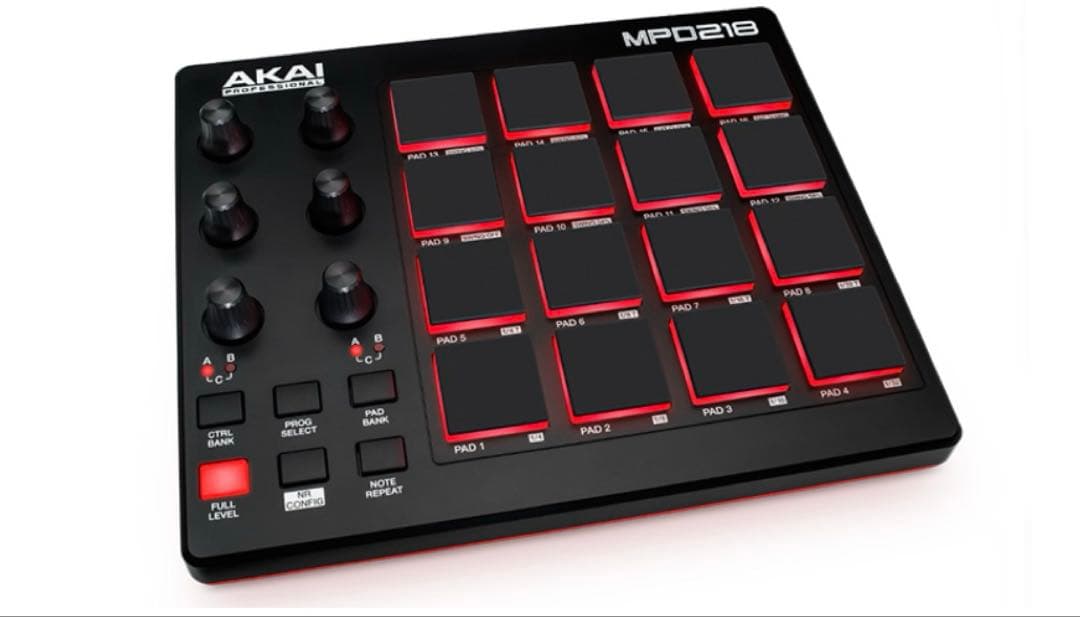 ・_・　AKAI MPD218 MIDI パッド DTM ビートメイク Amazon.com: Akai Professional MPD218 - USB MIDI Controller with 16