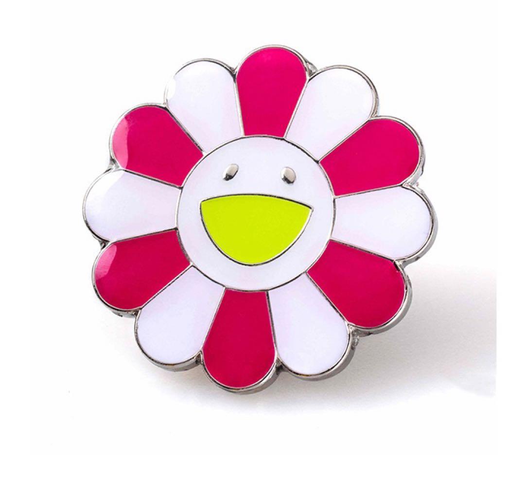カイカイキキKAIKAIKIKIピンズ 花ブローチ村上隆ピンク2点セット新品