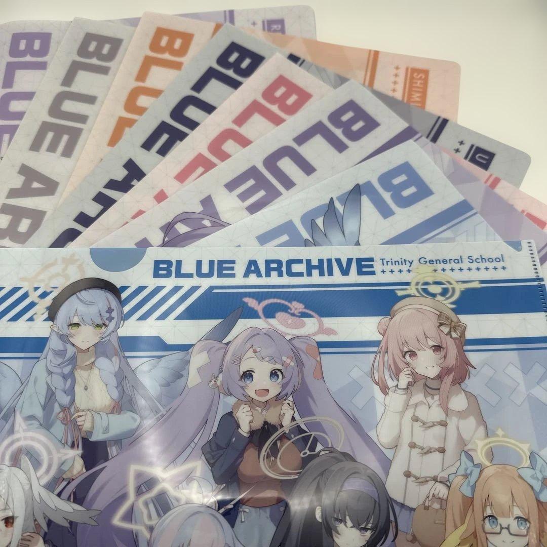 ローソン限定 ブルーアーカイブクリアファイル8種 フルコンプセット