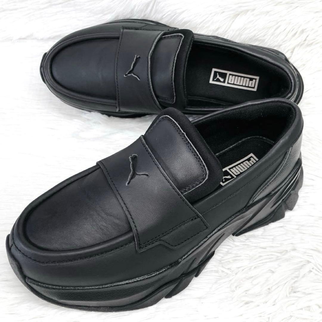 【ご試着のみ】PUMA24.5㌢LOAFYR WNS 厚 底　ローファー　黒 PUMA LOAFYR WNS PUMA BLACK（プーマ ローファー ウィメンズ-ブラック
