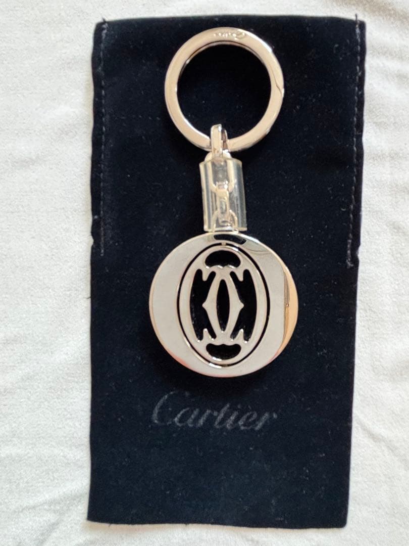 Cartier シルバー 回転式キーホルダー