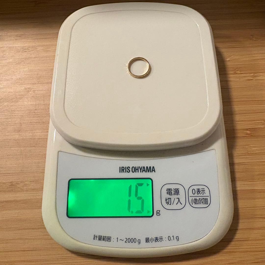 K18YG ハンマード (槌目加工)ピンキーリング #4 - メルカリ