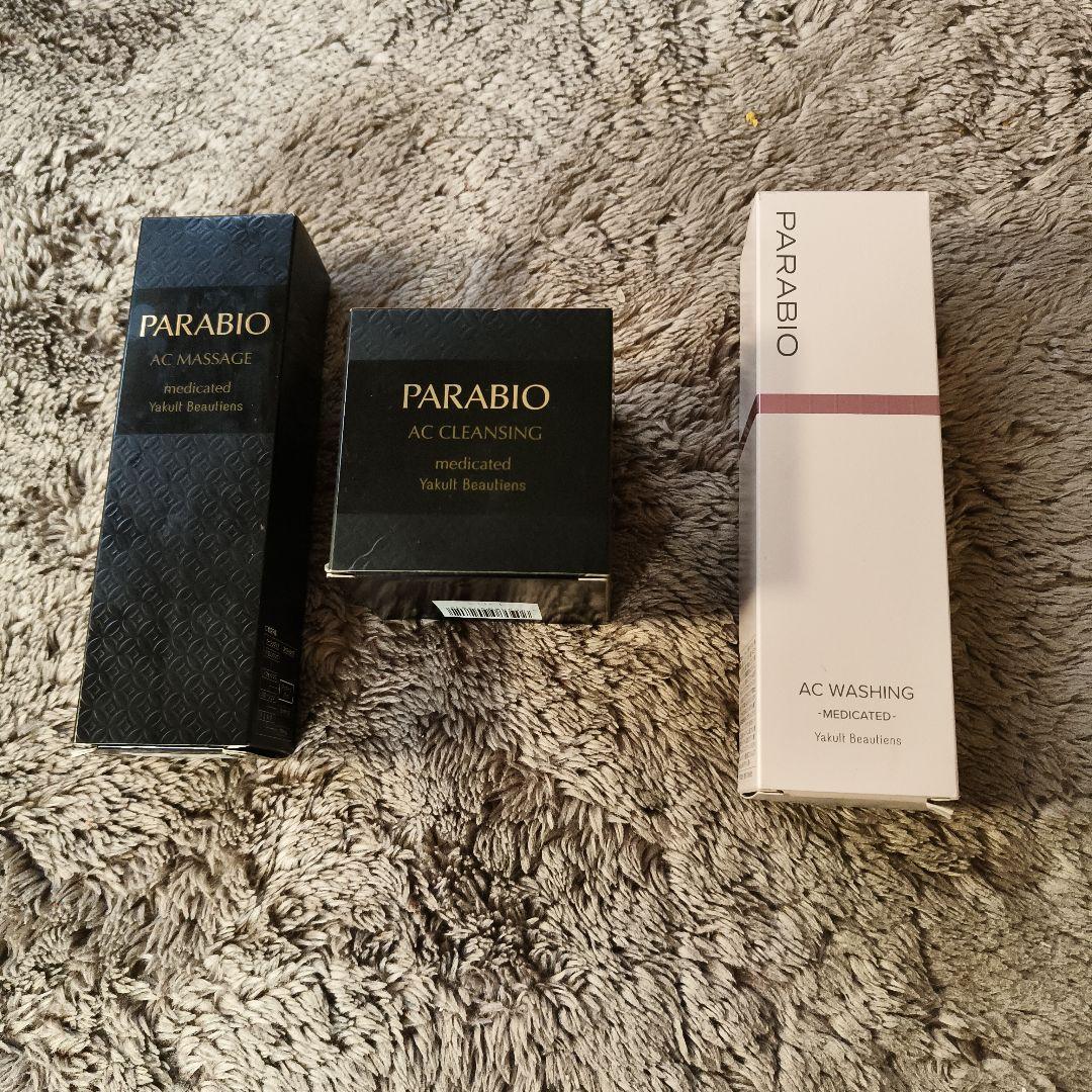 PARABIO クレンジングb マッサージ ウォッシングf 3点セット