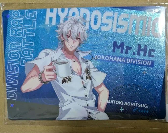 ヒプマイ ヒプノシスマイク 中国限定 缶バッジ チェキ風カード 左馬刻