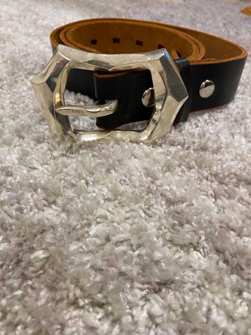 d*7様 レザーベルト　バックル　silver925