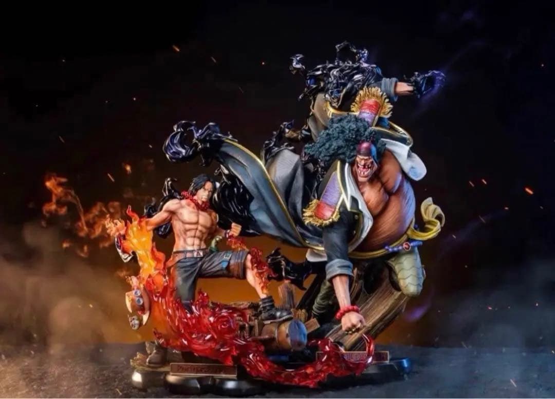 ワンピース エース 黒ひげ フィギュア ガレージキット