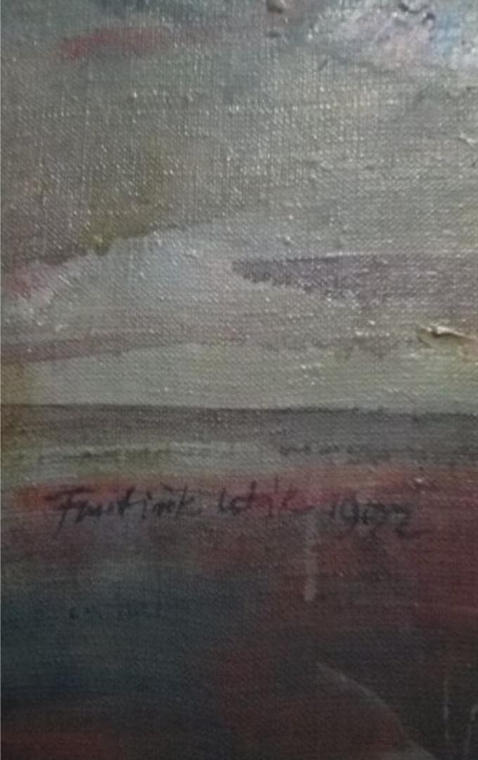 フランティシェク·レタック ライラック真作油彩40号最終値下げ640万