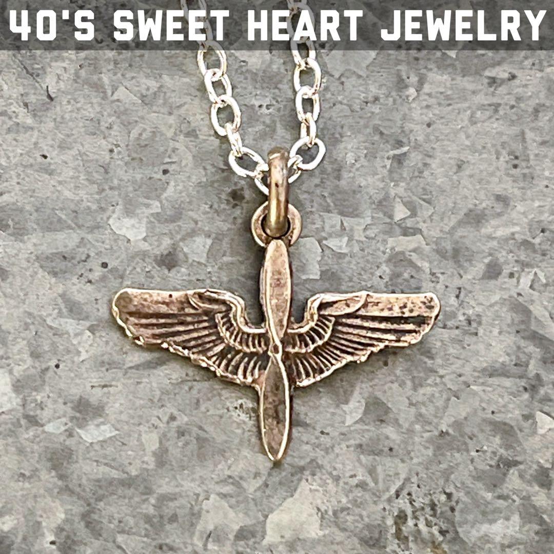 40s ARMY AIR FORCE スウィートハートジュエリー ネックレス