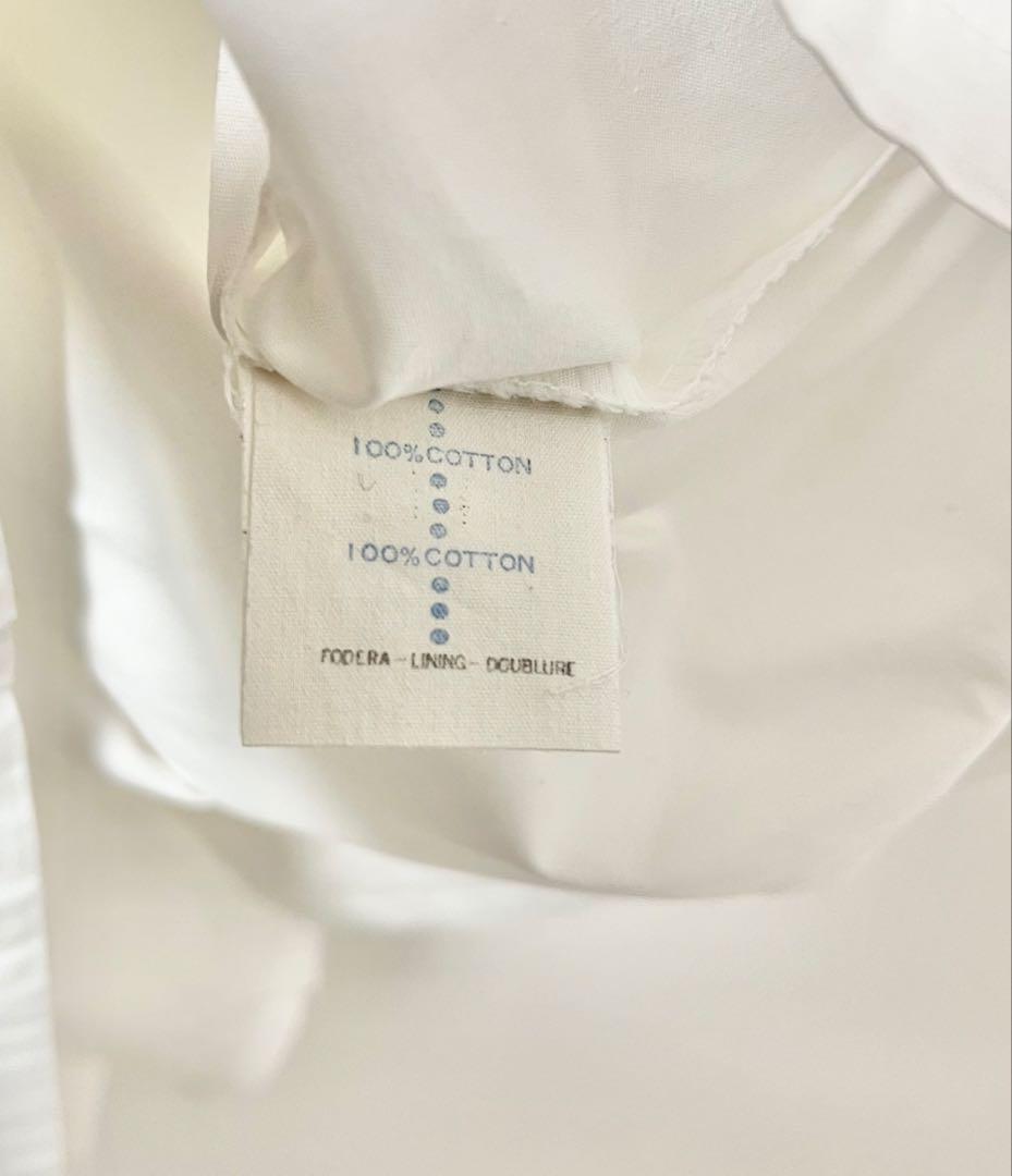 ヴェルサーチェ Versace ホワイト ボタンダウンシャツ コットン100