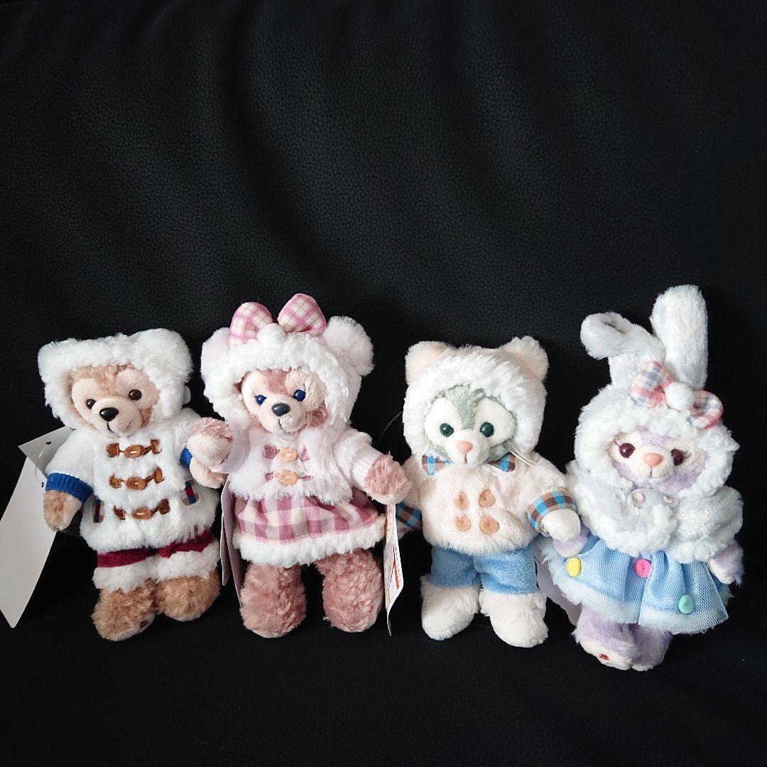 新品タグ付 ディズニーシー ジョリーウィンターホリデー ぬいば4体セット クリスマスグッズも！東京ディズニーシー“ダッフィー＆フレンズの
