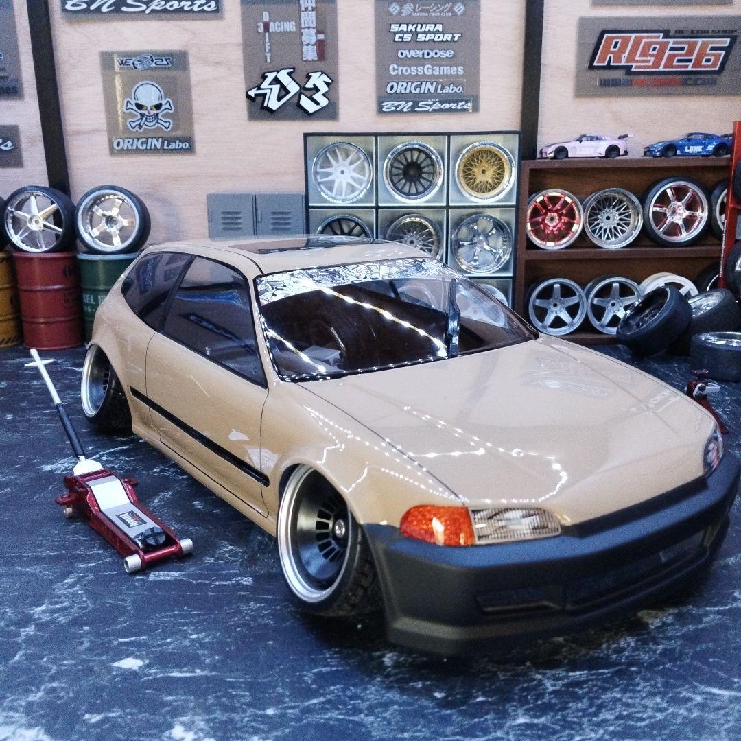 未走行タミヤシビック、ヘラフラ仕様