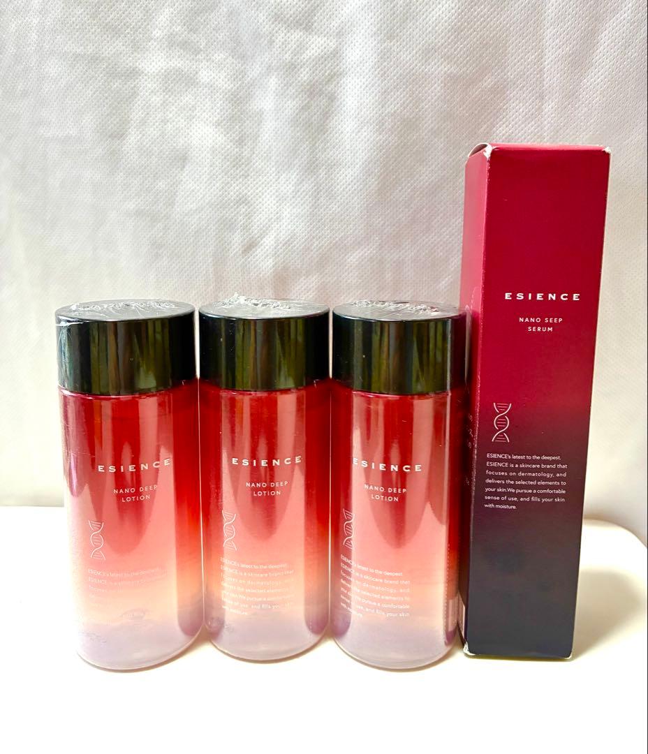 新品未開封！エシエンス ナノディープローション化粧水×3 薬用美容液セット