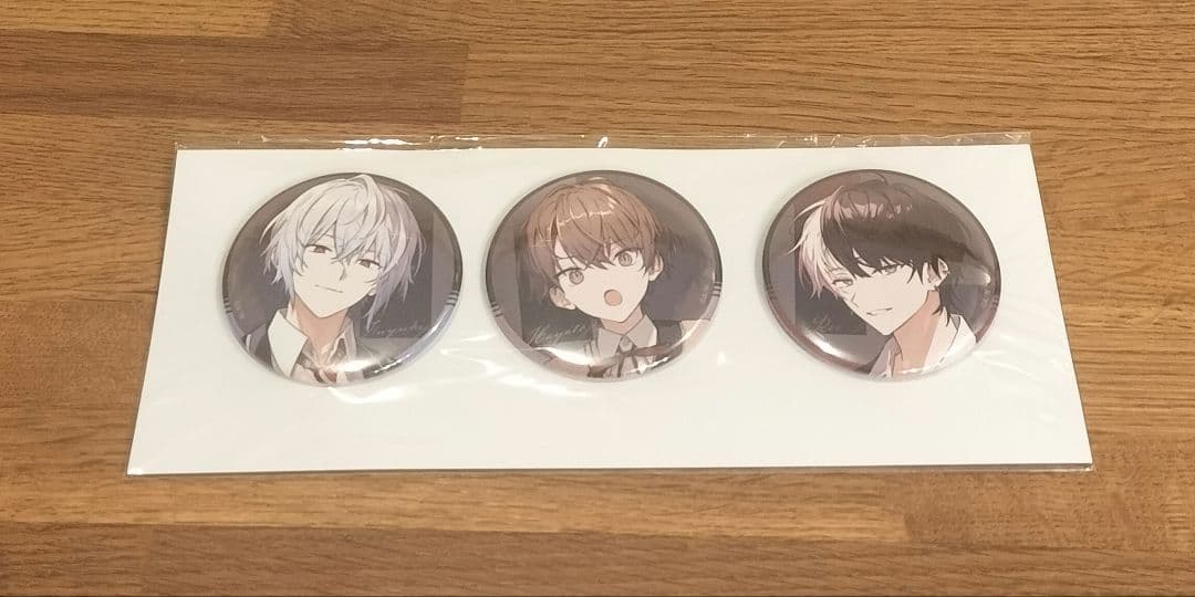 SMC組 エイプリルフール 加賀美ハヤト 夜見れな 葉加瀬冬雪 缶バッジ