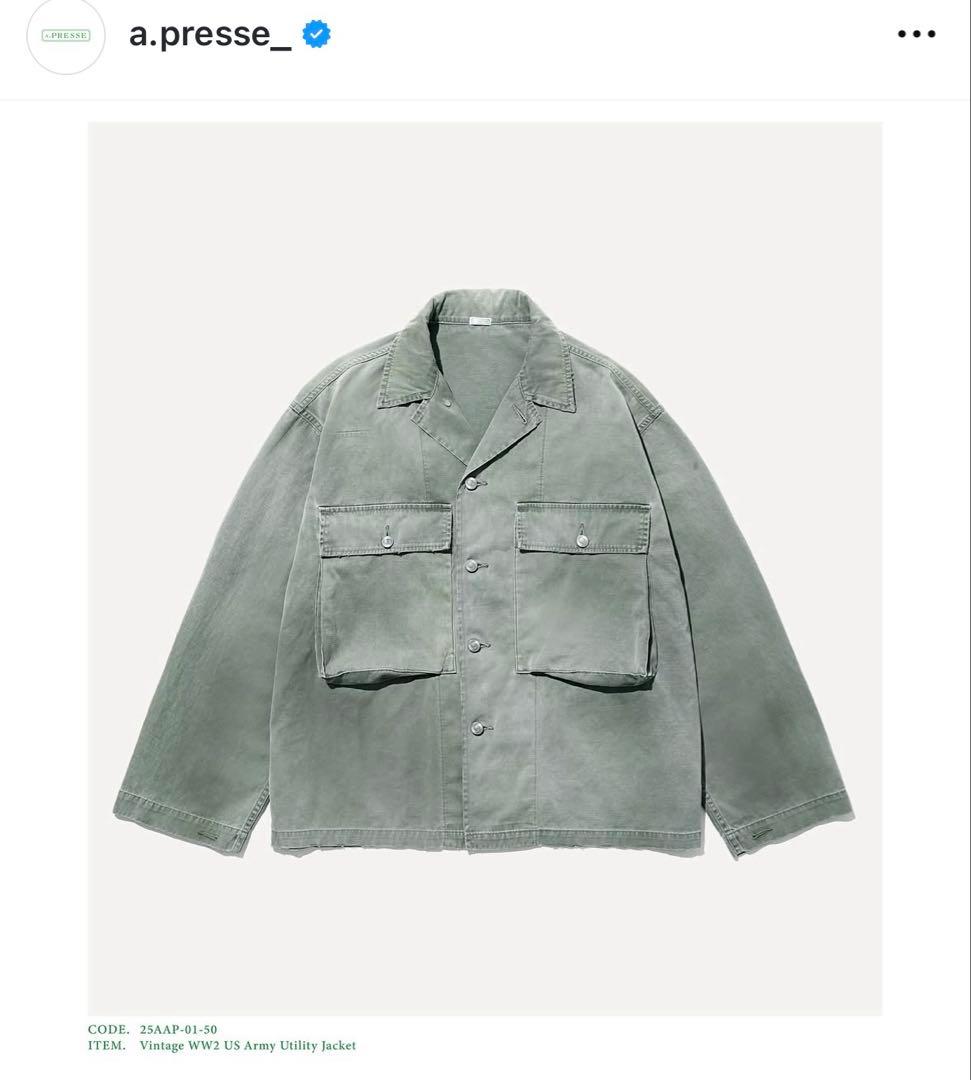 A.PRESSE US Army Utility Jacket アプレッセ