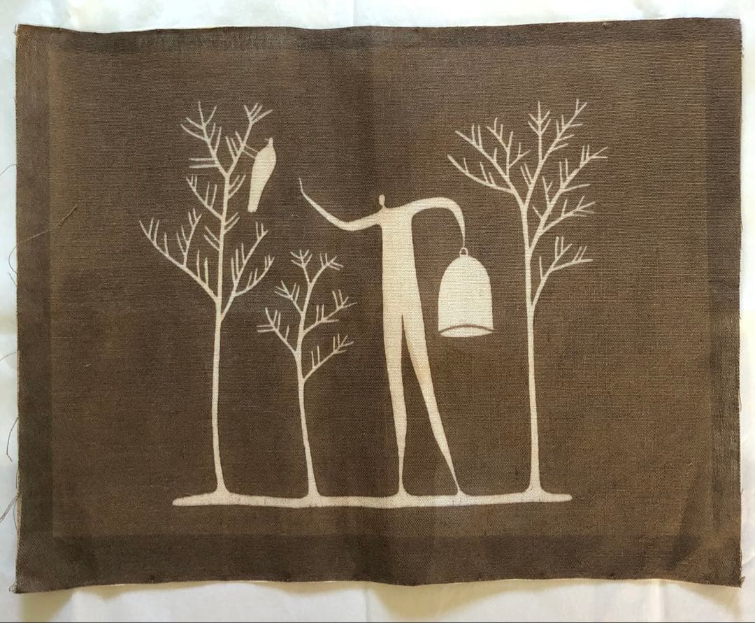 望月通陽　 型絵染め布作品