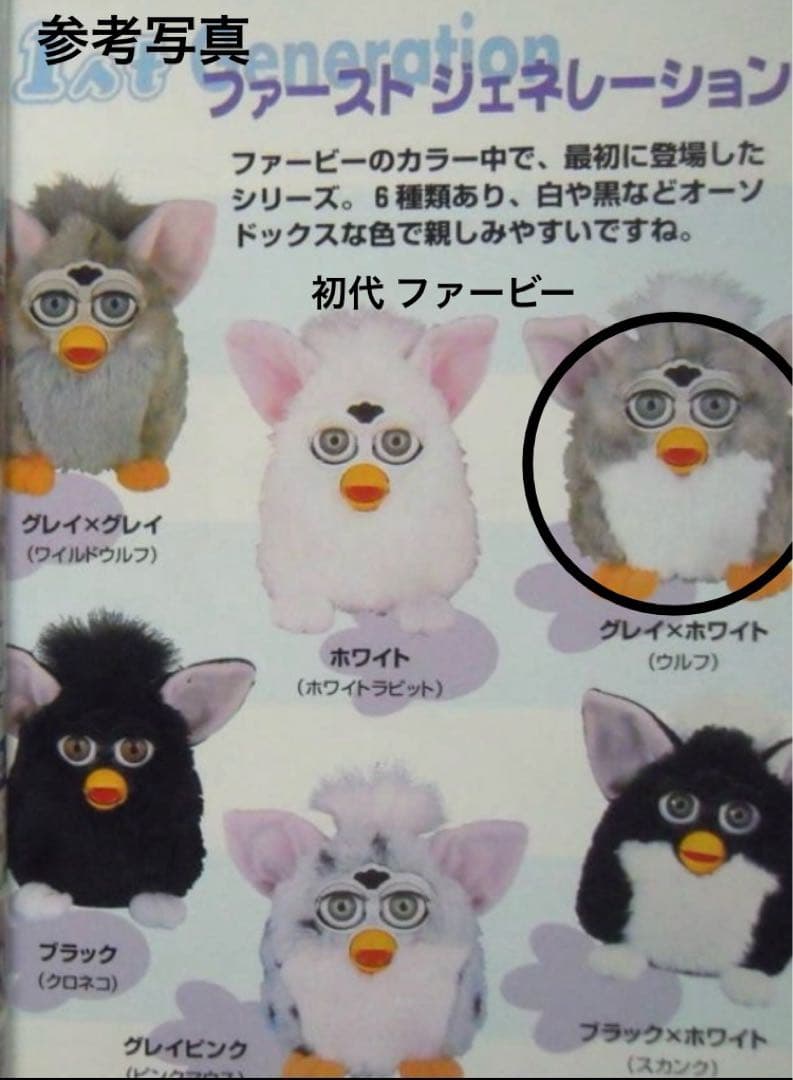 初代ファービー【1999日本上陸品・ウルフ】元箱あり《動作・お喋り確認