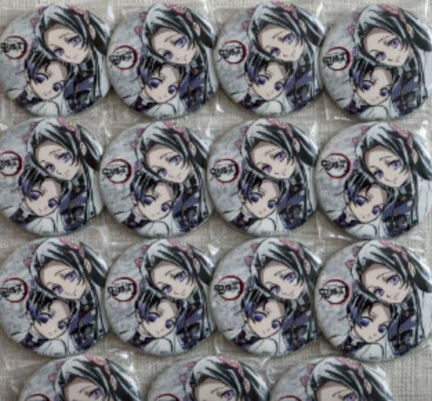 胡蝶しのぶ＆胡蝶カナエ 鬼滅の刃 全集中展 幕間画ランダム缶バッジ 15