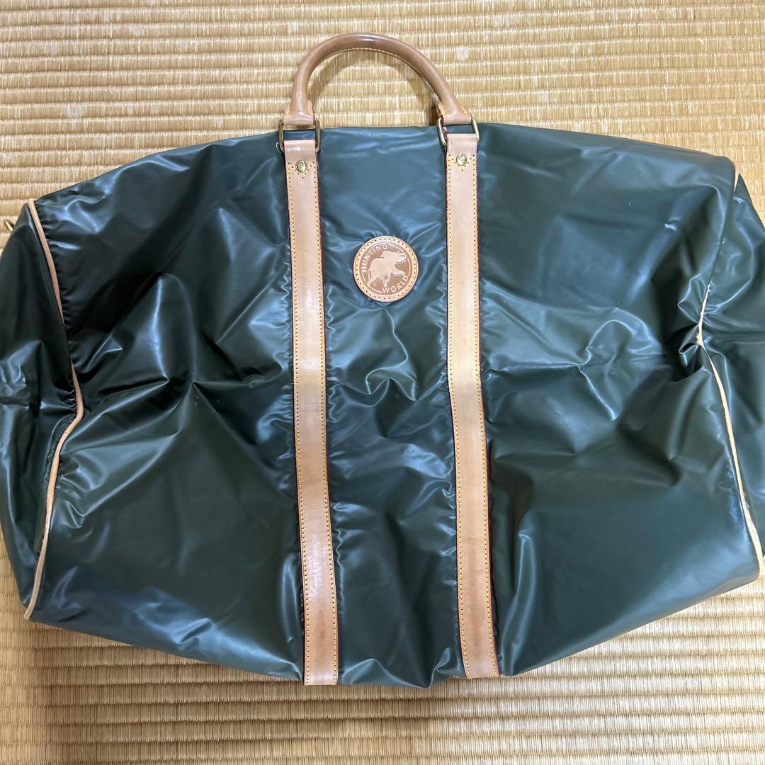 HUNTING WORLD ボストンバッグ ダークグリーン