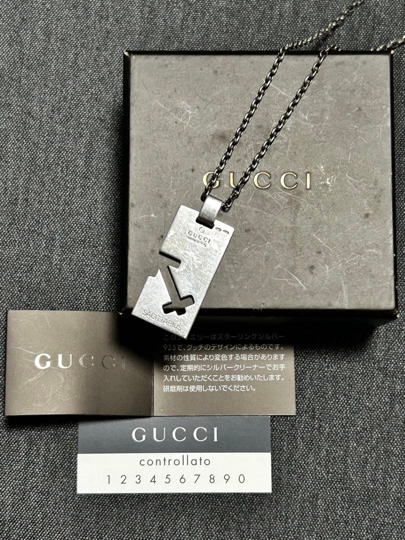 GUCCI SAGITTARIUS ネックレス　⚠️チェーンはphiten