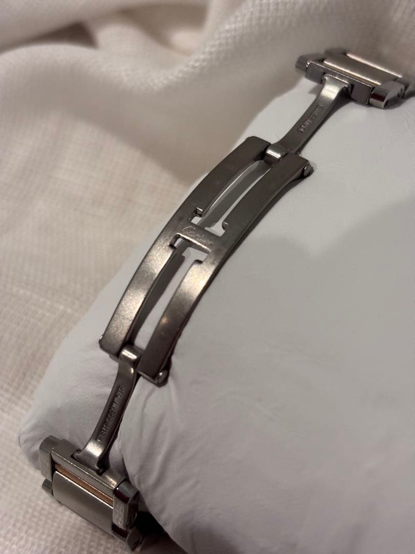 カルティエ 腕時計 タンクフランセーズシルバー 金K18PG コンビ11P