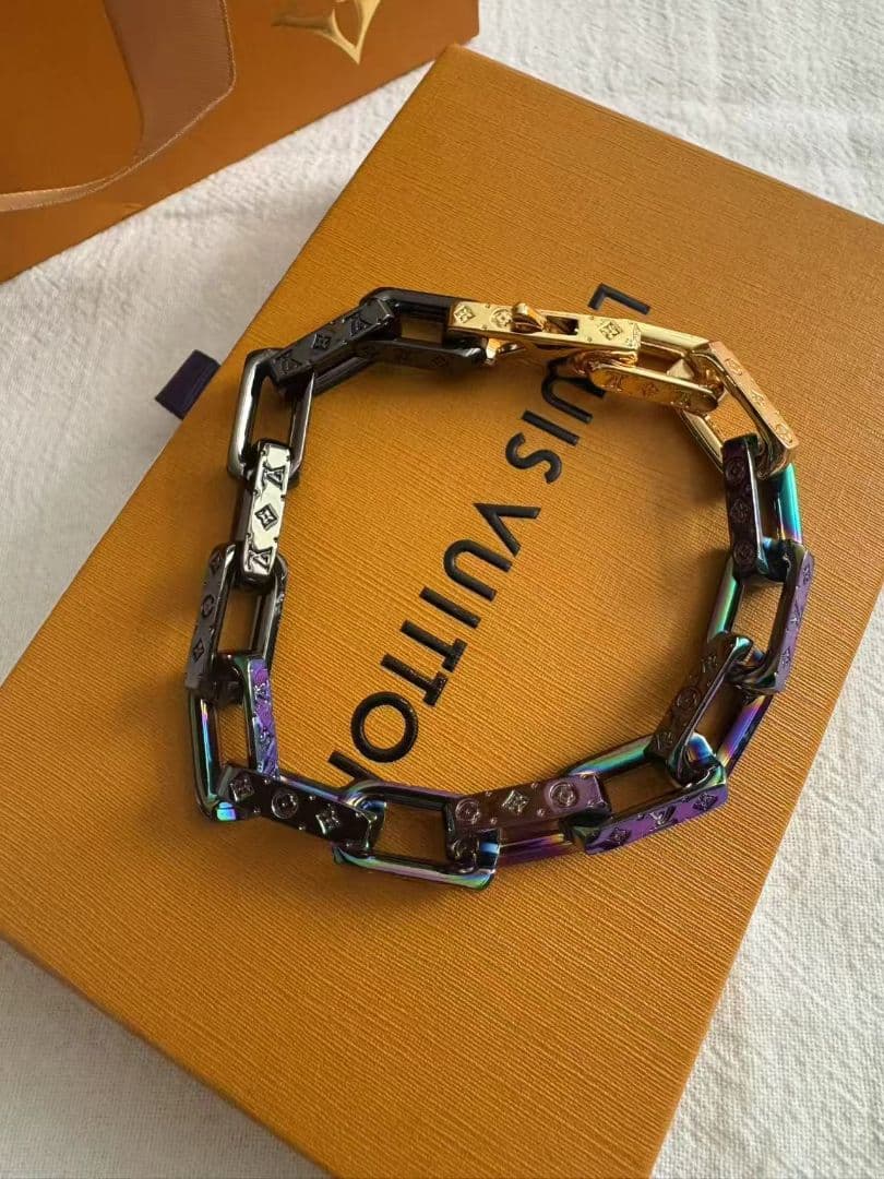 【箱つき極美品】 ブレスレット コリエ モノグラム チェーン