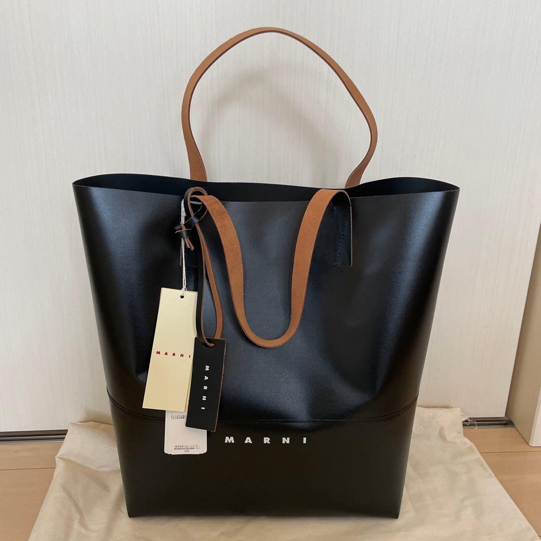 MARNI マルニ オープンショッパー PVC トートバッグ トート - メルカリ