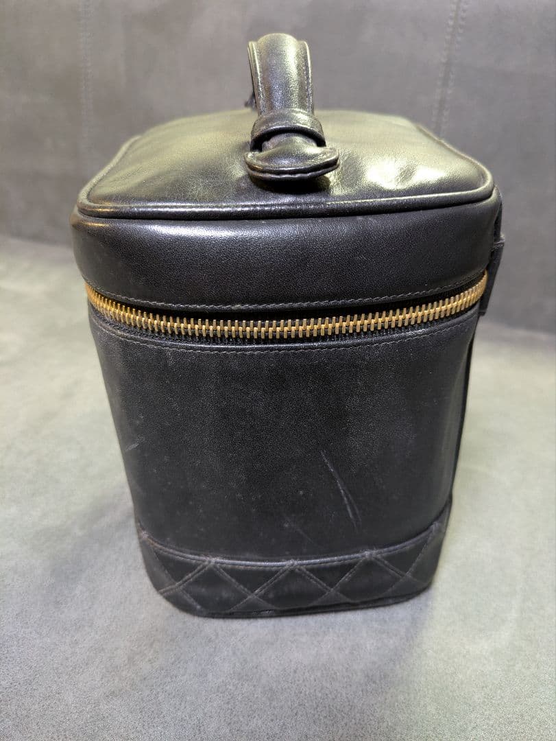 CHANEL　バニティバッグ　ビコローレ　黒　ラムスキン シャネル CHANEL ビコローレ バニティ バッグ ラムスキン ブラック