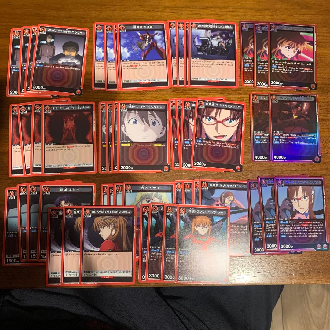 ユニオンアリーナ エヴァンゲリオン 赤 アスカ マリ デッキ まとめ売り