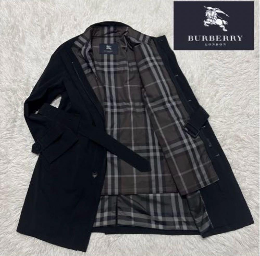 BURBERRY LONDON バーバリーロンドン スタンドカラーコート 中わた