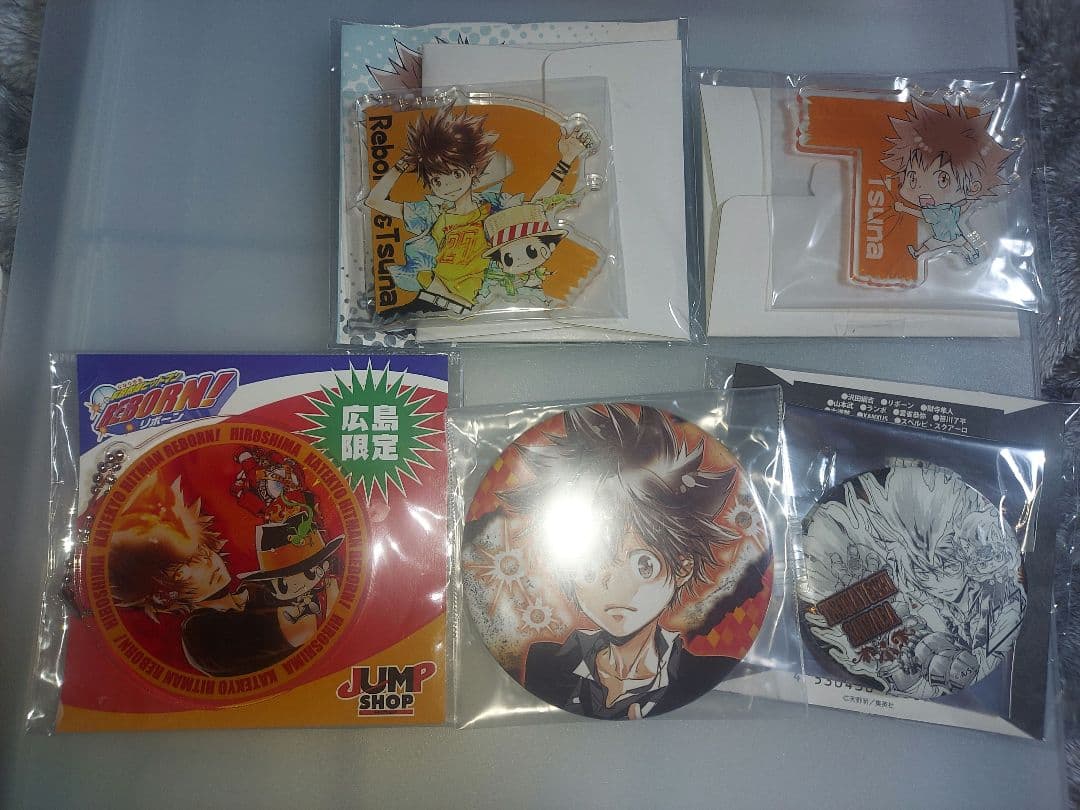 家庭教師ヒットマンREBORN！にとたん　沢田綱吉　ツナ　缶バッチ　アクリル