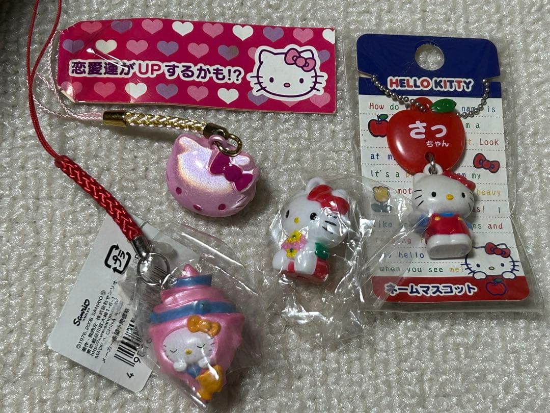 ハローキティ ストラップ キーホルダー 4個セット サンリオ - メルカリ