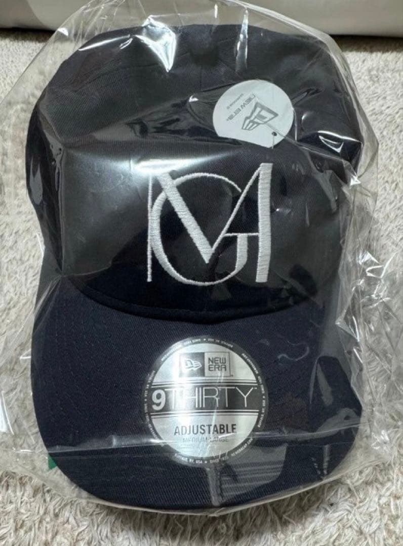 ミセスグリーンアップル スニダンコラボ ニューエラ キャップ ネイビー ピンズ付