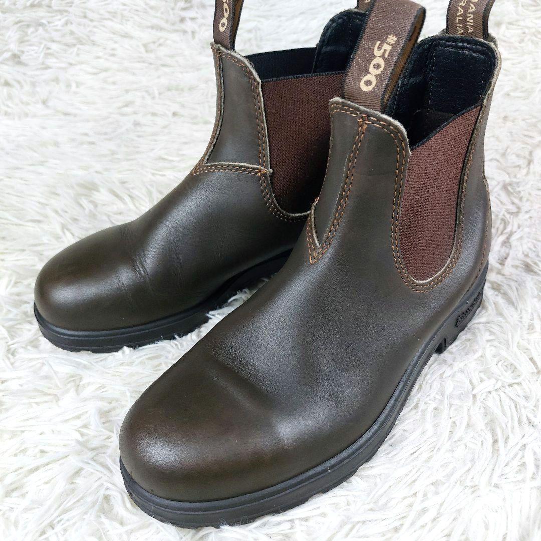 美品 Blundstone #500 サイドゴア アンクルブーツ ブラウン 4