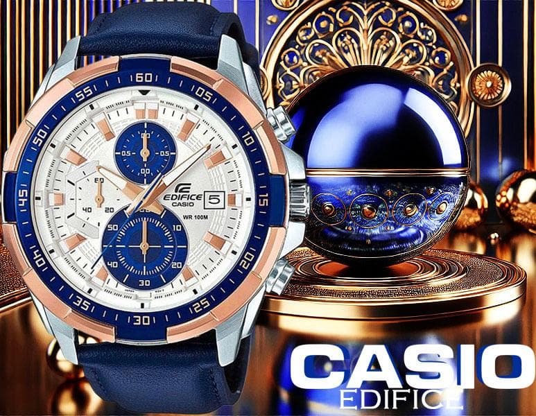 逆輸入カシオEDIFICE新品メンズ腕時計100m防水クロノグラフ日本未発売