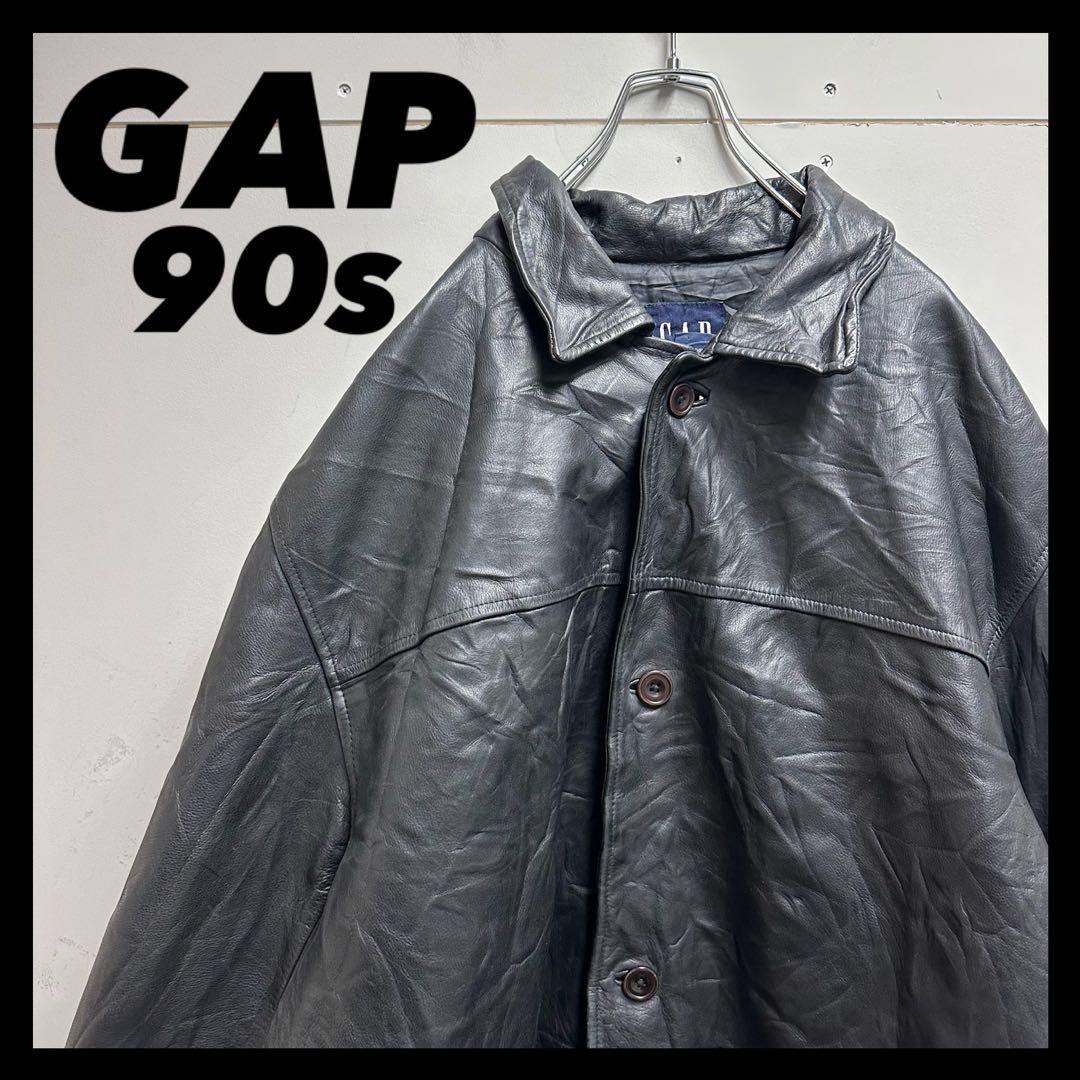 野村訓市様着用】 GAP 90s オールドギャップ レザー カーコート - メルカリ