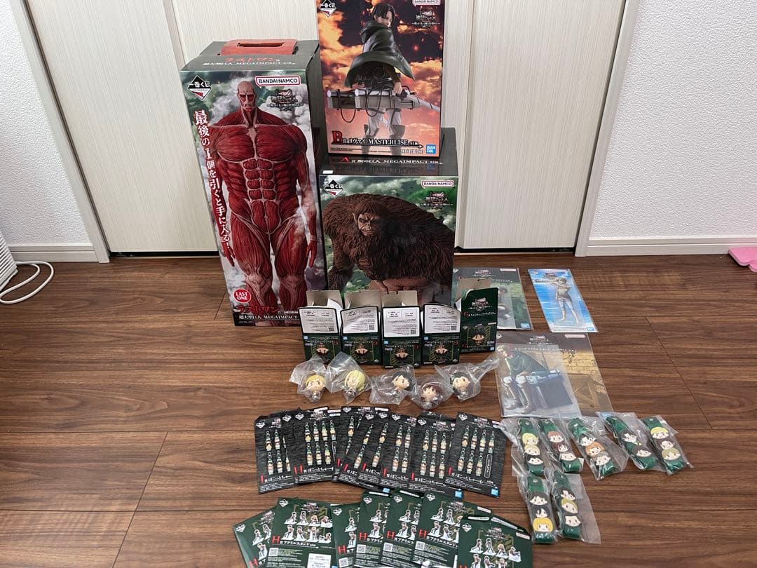 進撃の巨人 一番くじ フィギュアセット 未開封　オマケ多数 一番くじ 進撃の巨人 ～獣の巨人は俺が仕留める～｜一番くじ倶楽部