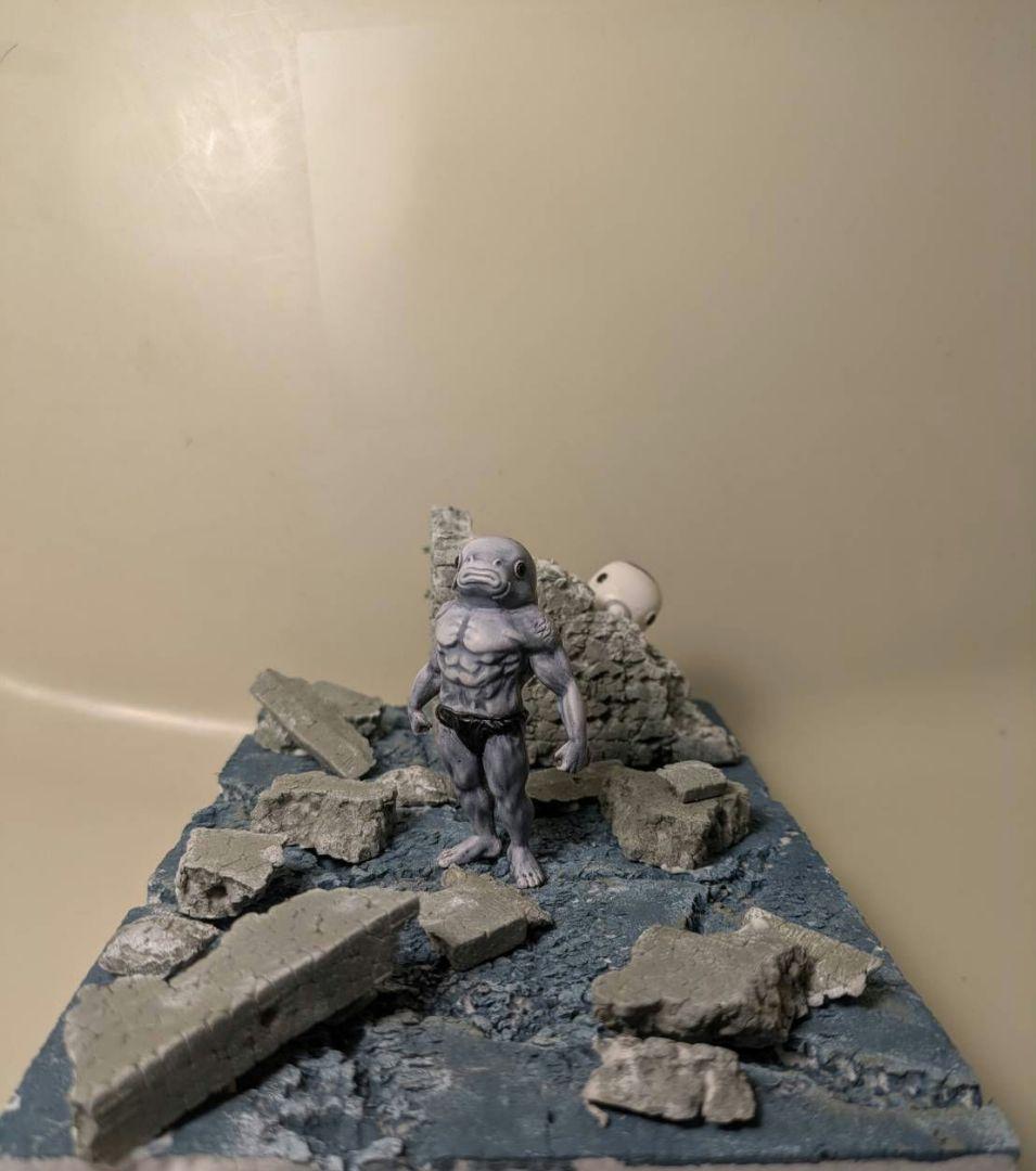 我が子を守るため戦う鯉マン