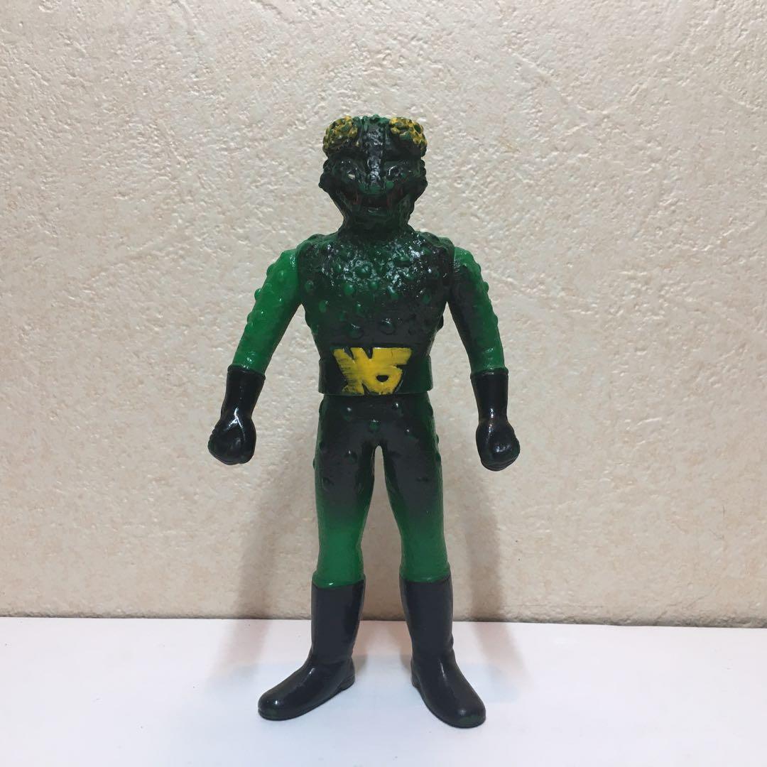 ガメレオジン スカイライダー 仮面ライダー ソフビ 怪人 当時物 昭和