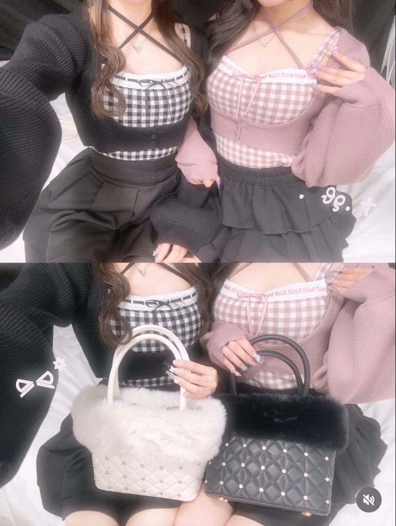 Pal elfy パルエルフィー ハシゴレースアンサンブルニット - メルカリ