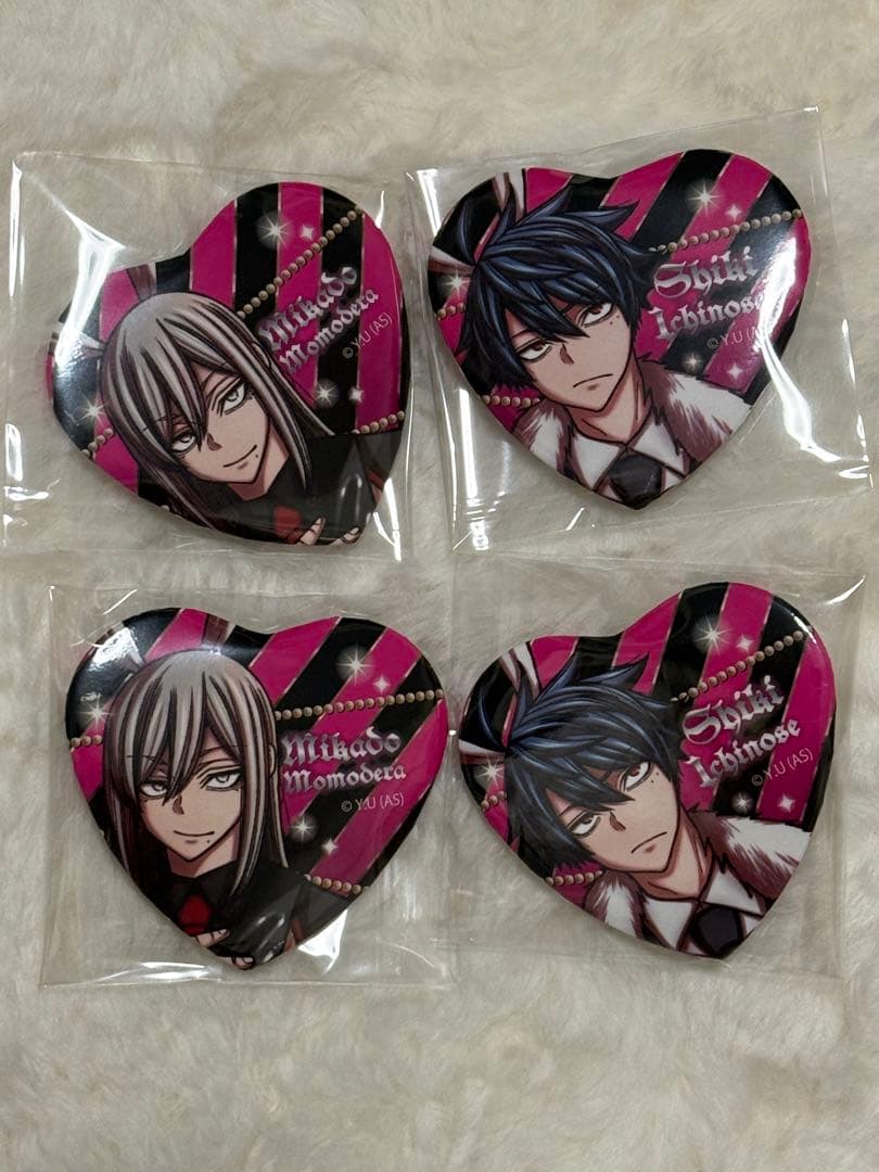 桃源暗鬼 ハート 缶バッジ バニー 桃寺神門 一ノ瀬四季 - メルカリ